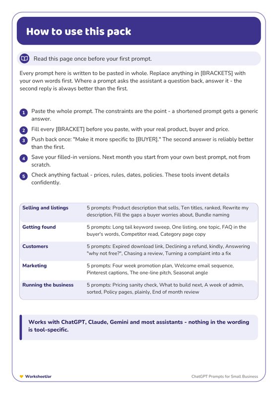 AI Prompt Pack Mega Bundle - inside page 3