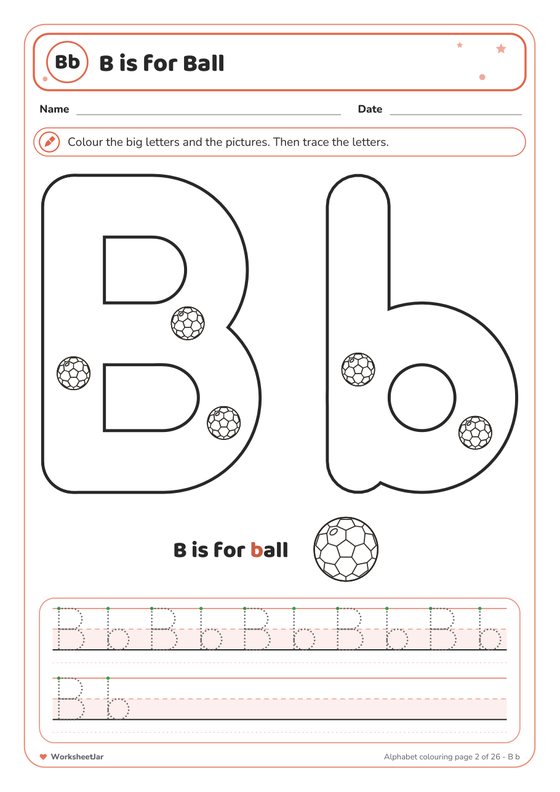 Alphabet Colouring Pages - inside page 2