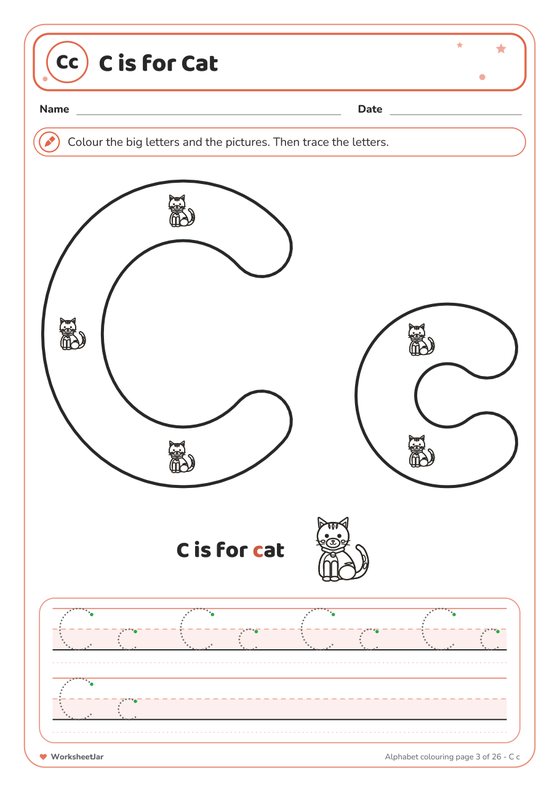 Alphabet Colouring Pages - inside page 3