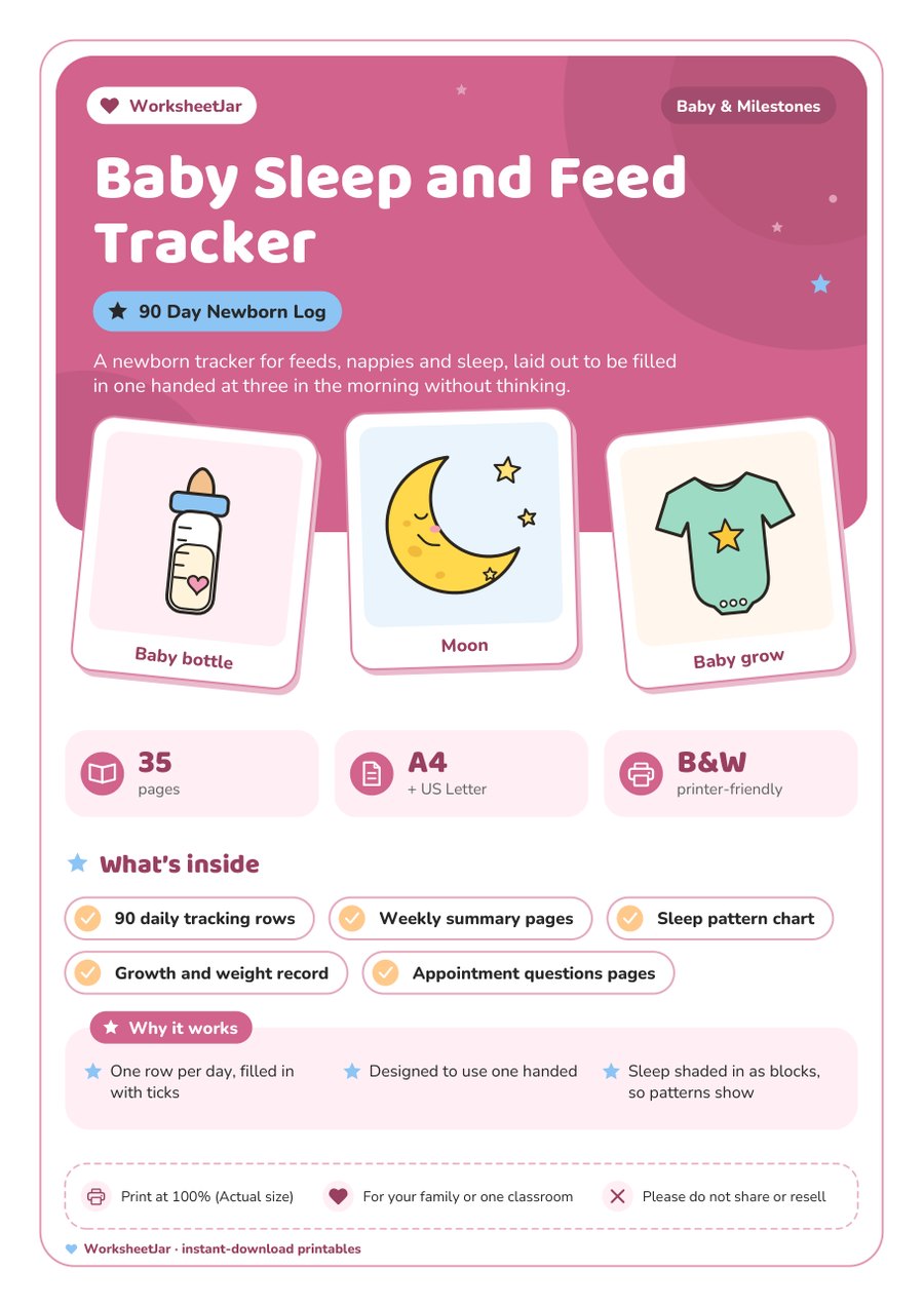Baby Sleep and Feed Tracker - cover
