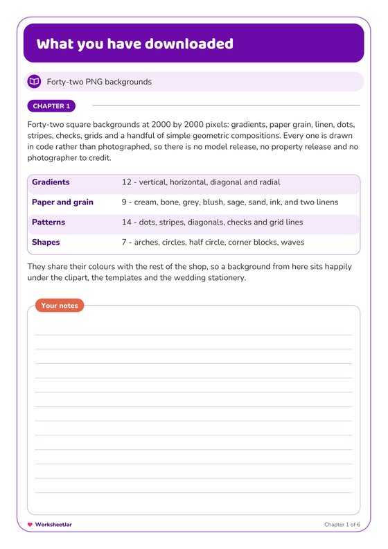Background and Texture Pack - inside page 2