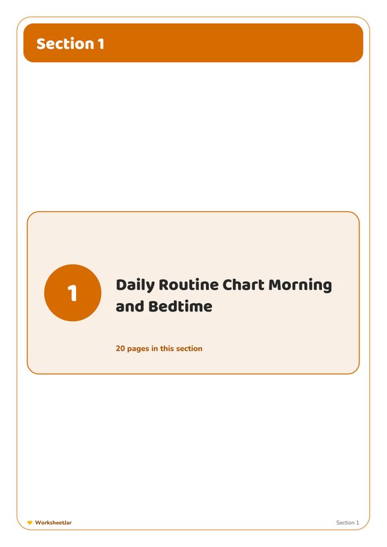 Behaviour and Routine Chart Bundle - inside page 2