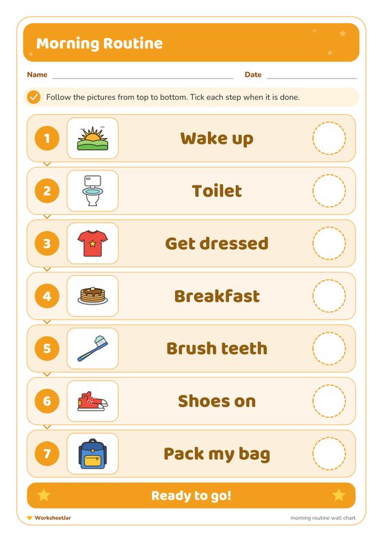 Behaviour and Routine Chart Bundle - inside page 3