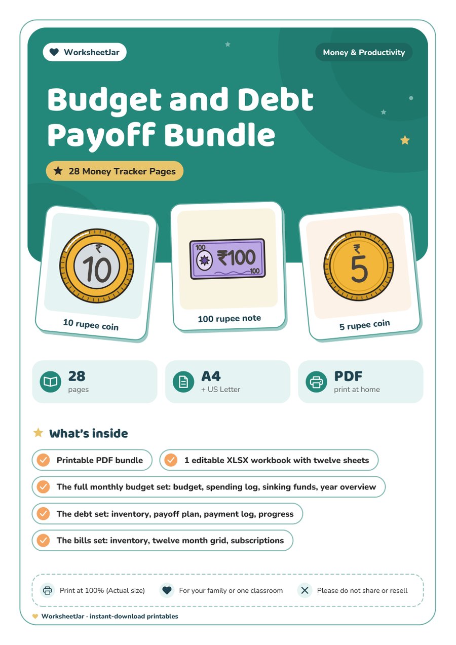 Budget and Debt Payoff Bundle - cover