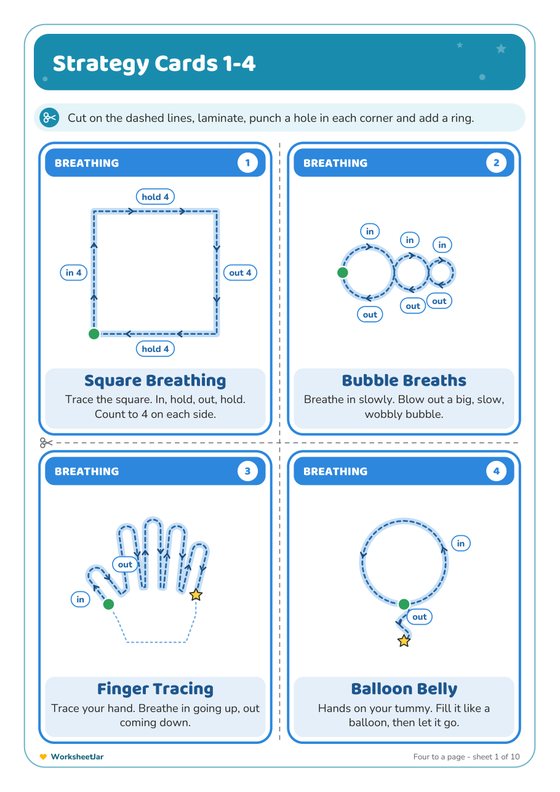 Calm Down Corner Cards - inside page 1