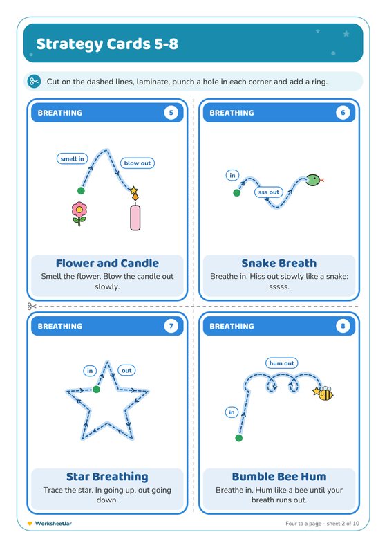 Calm Down Corner Cards - inside page 2