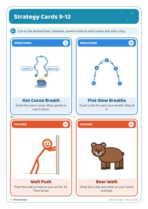 Calm Down Corner Cards - inside page 3