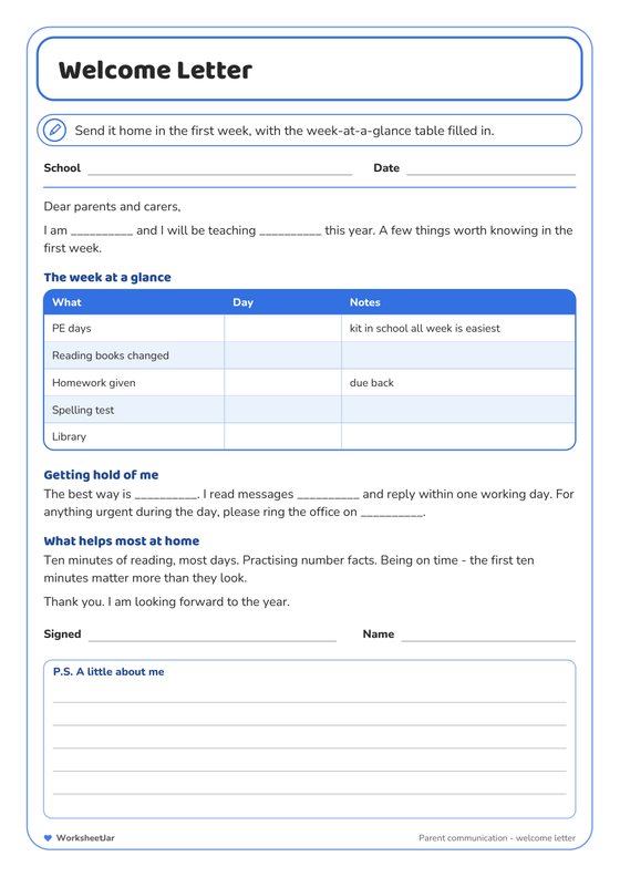 Classroom Forms Pack - inside page 2