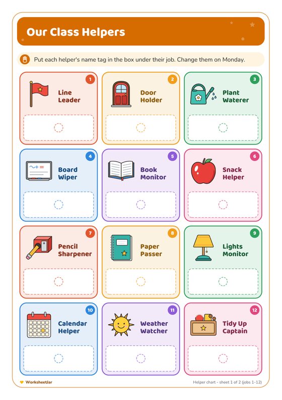 Classroom Management Charts Bundle - inside page 3
