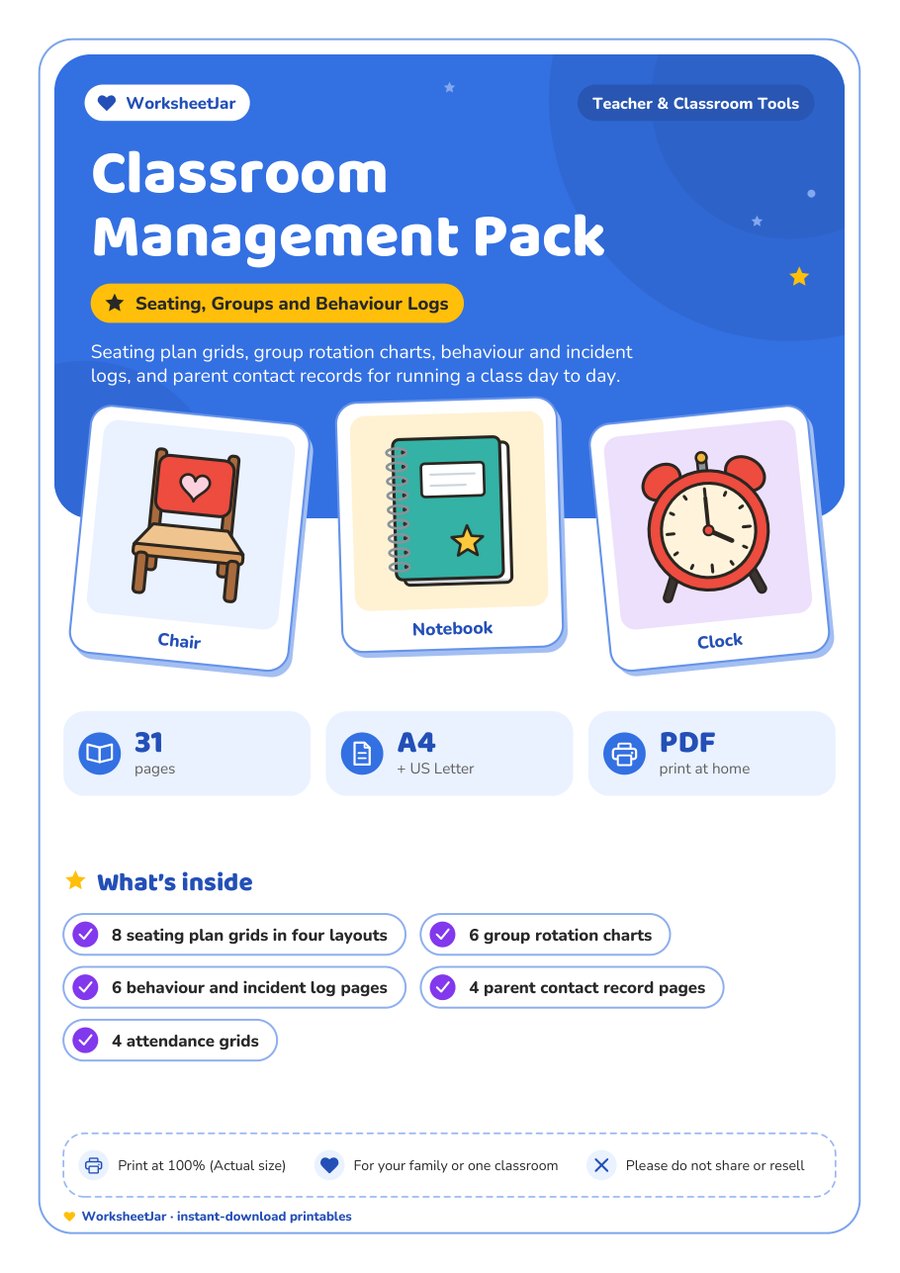 Classroom Management Pack - cover