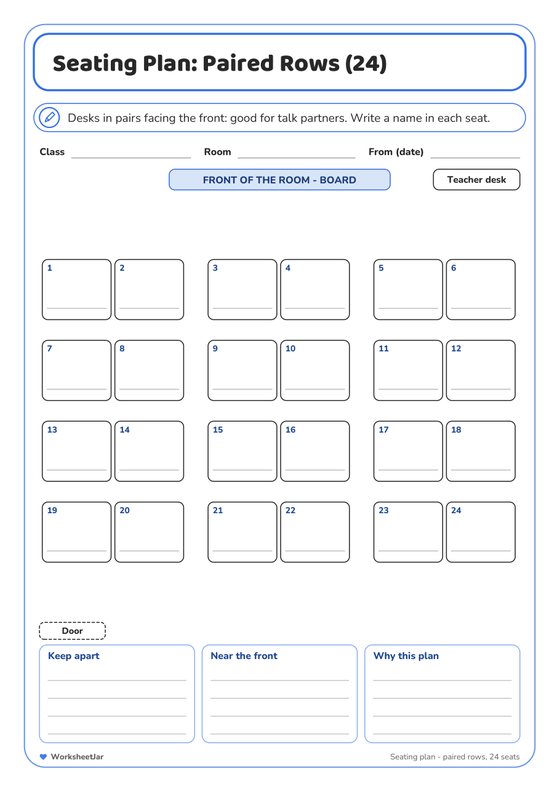 Classroom Management Pack - inside page 1