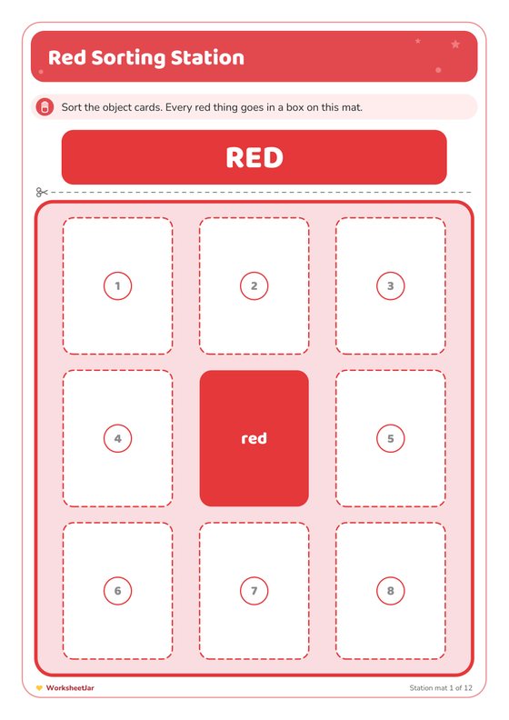 Colour Sorting Mats and Posters - inside page 1