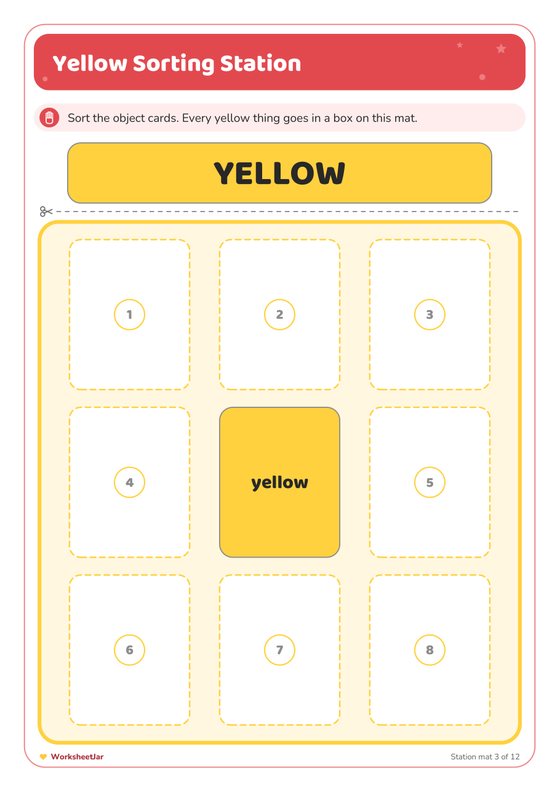 Colour Sorting Mats and Posters - inside page 3