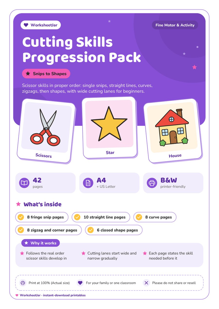 Cutting Skills Progression Pack - cover