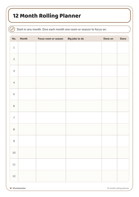 Deep Cleaning Checklist Printable - inside page 2