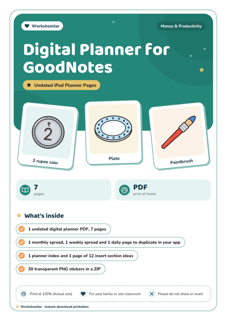 Digital Planner for GoodNotes - cover