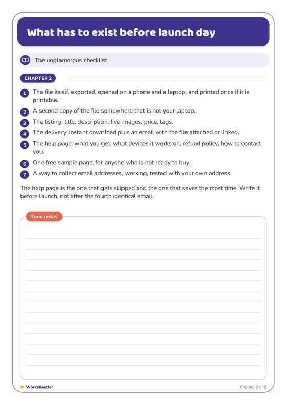 Digital Product Launch Playbook - inside page 3