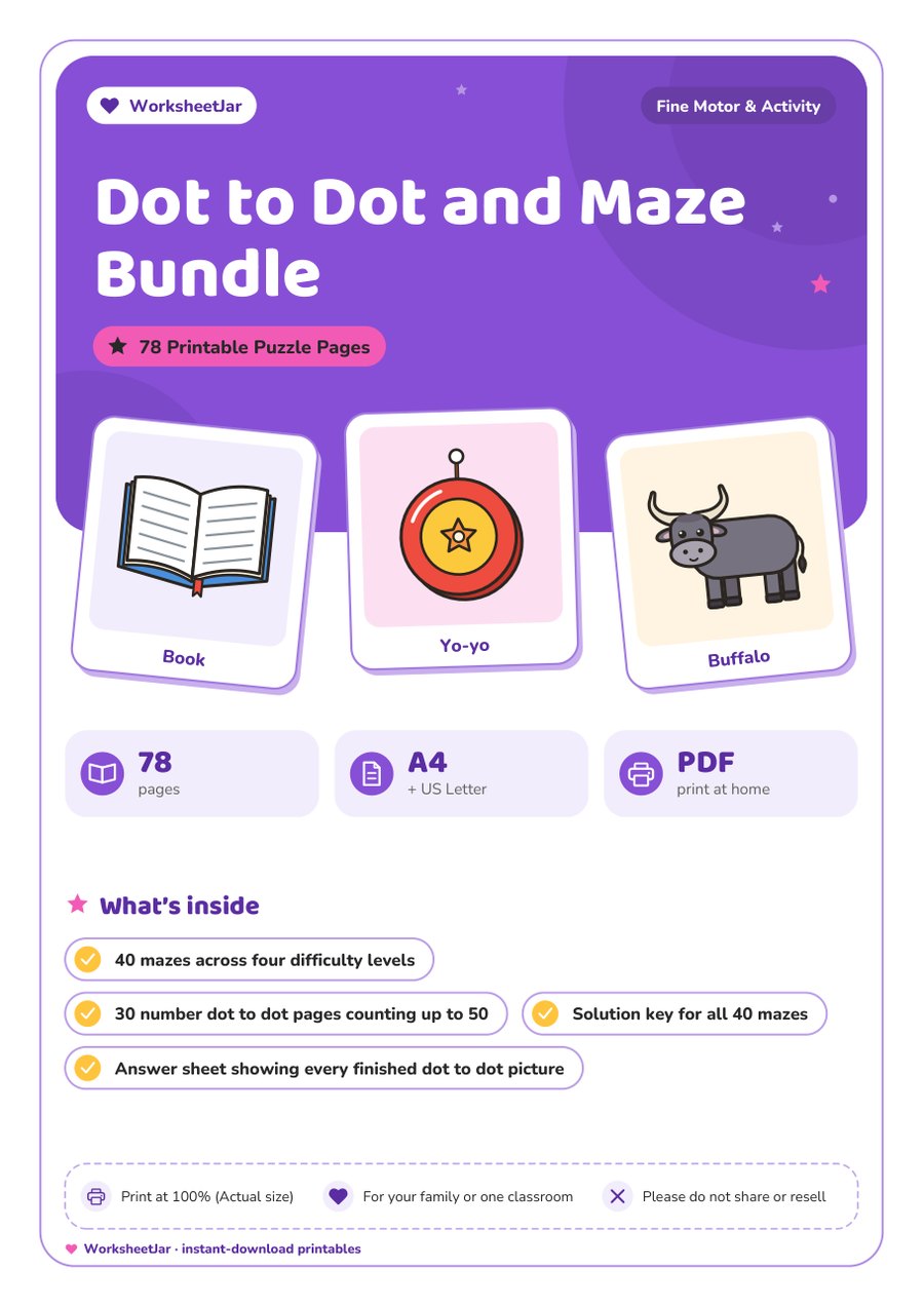 Dot to Dot and Maze Bundle - cover