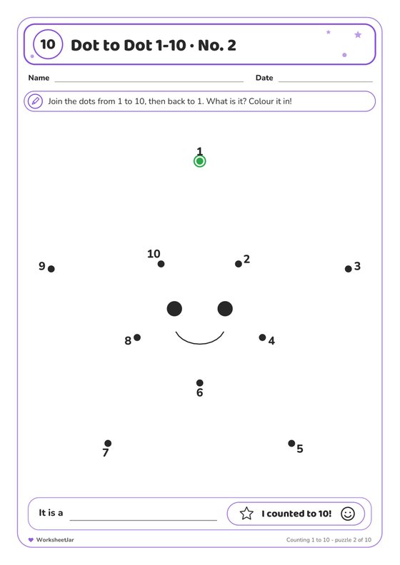 Dot to Dot Printables 1-50 - inside page 2