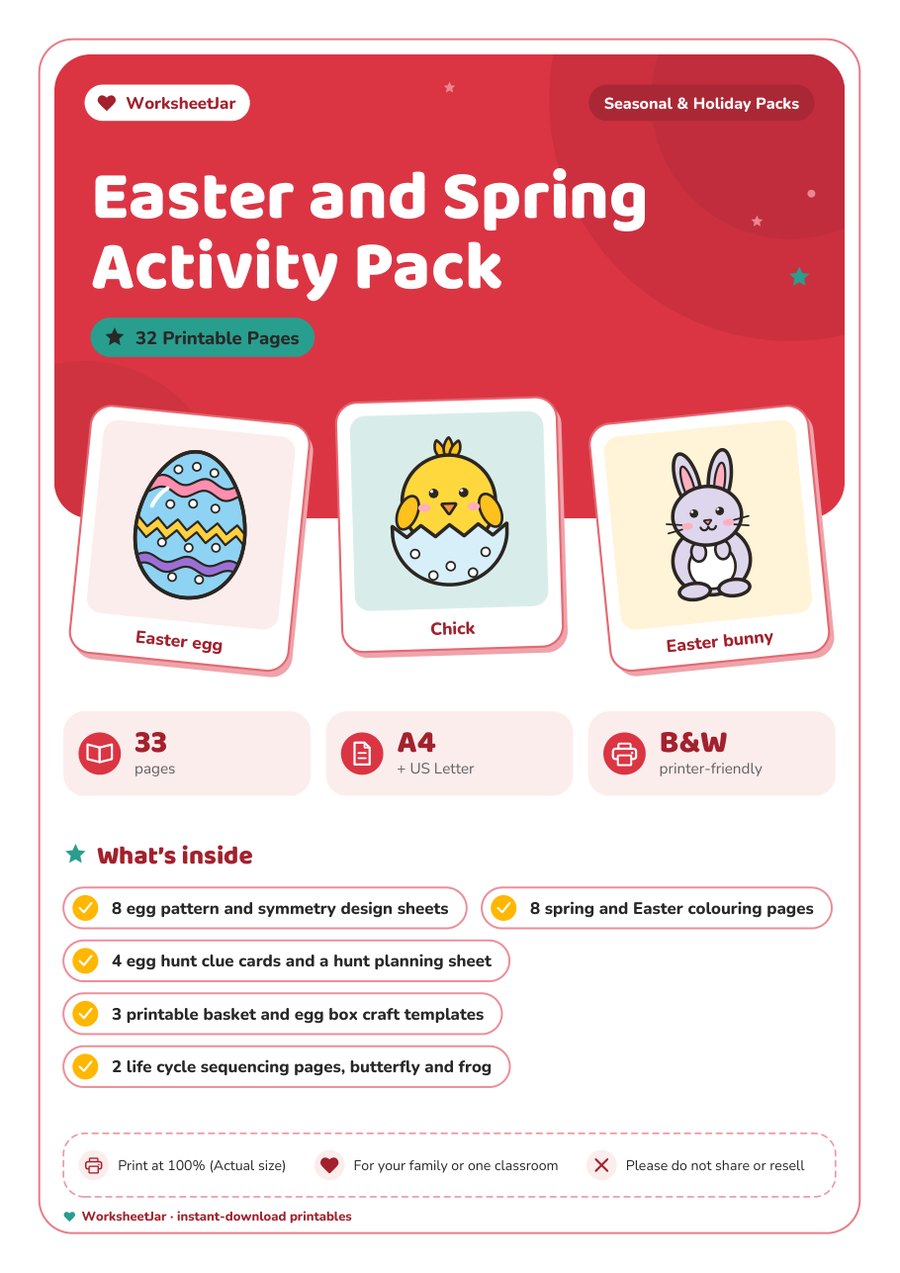 Easter and Spring Activity Pack - cover