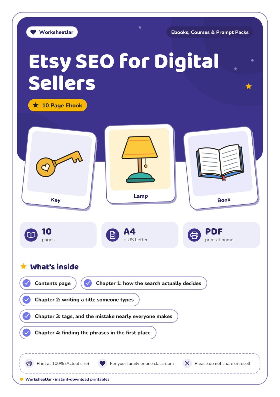 Etsy SEO for Digital Sellers - cover