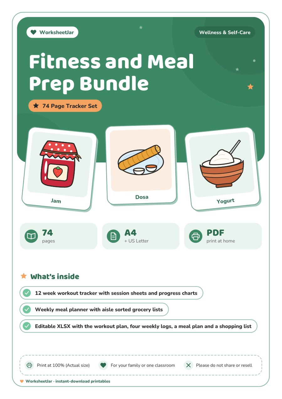 Fitness and Meal Prep Bundle - cover
