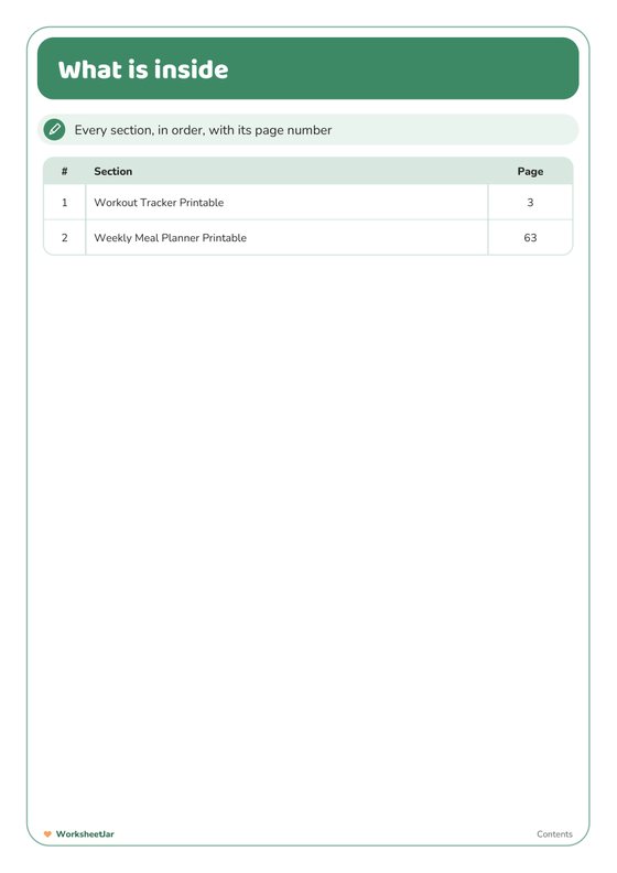 Fitness and Meal Prep Bundle - inside page 1