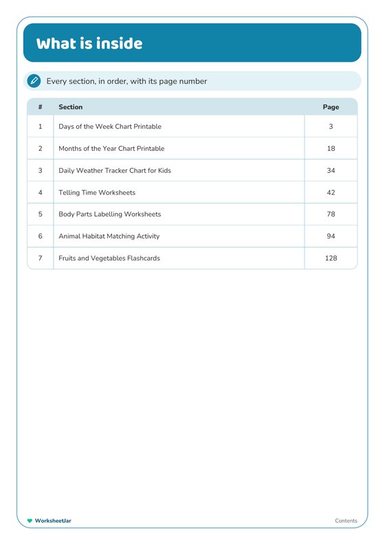 General Knowledge Mega Bundle - inside page 1