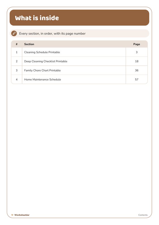 Home Cleaning Bundle - inside page 1