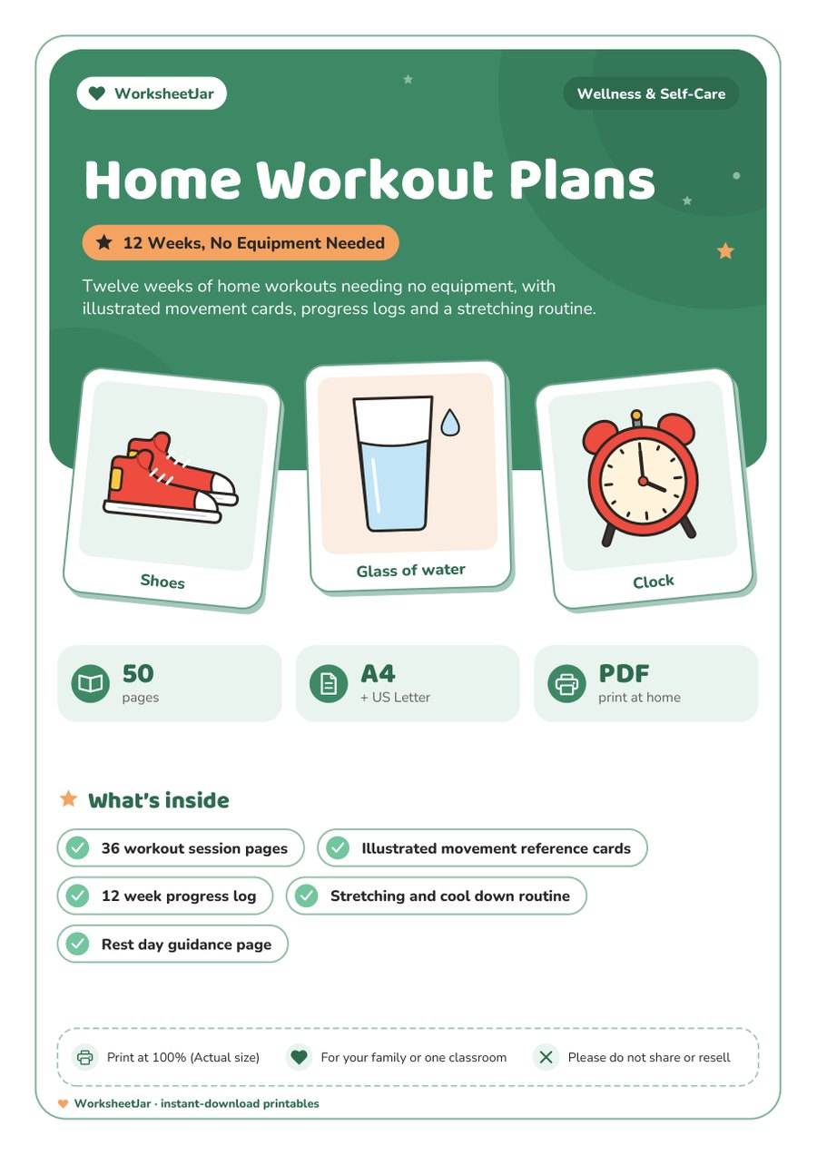 Home Workout Plans - cover