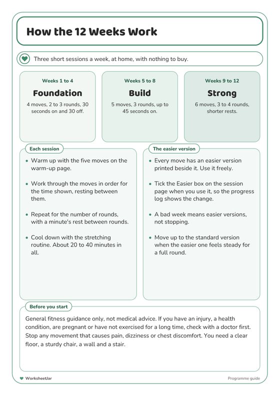 Home Workout Plans - inside page 1