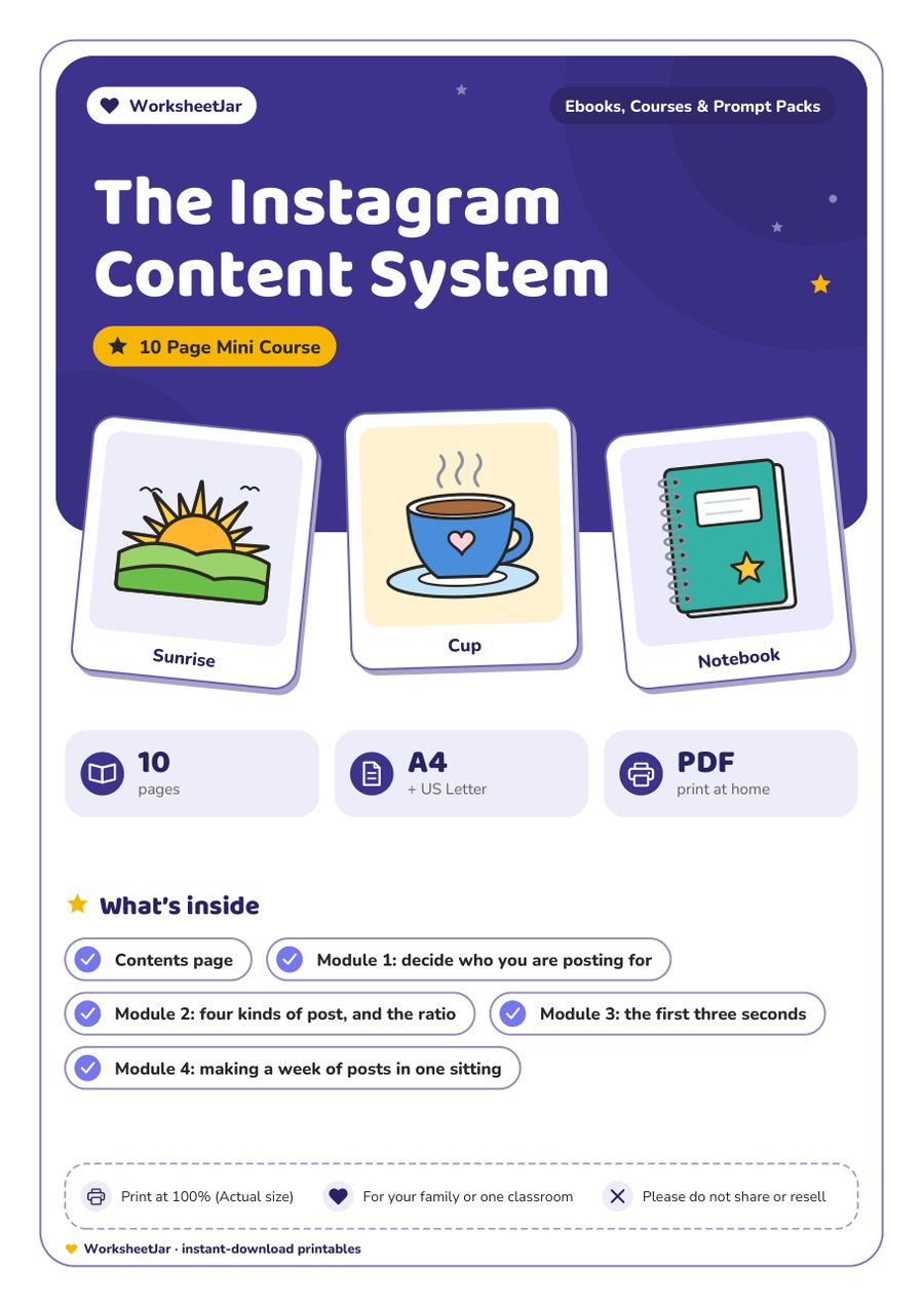 The Instagram Content System - cover