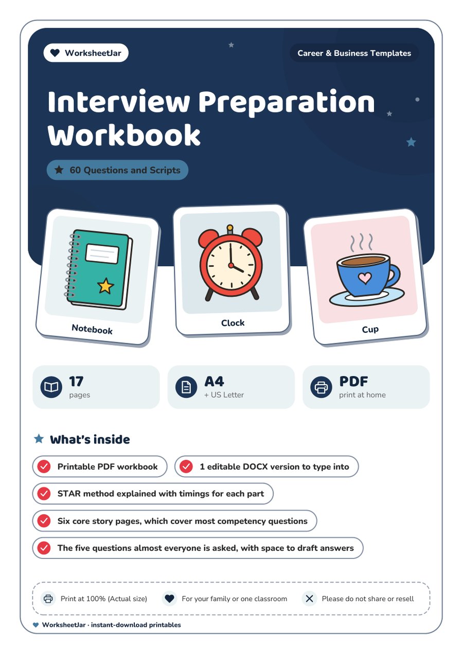 Interview Preparation Workbook - cover