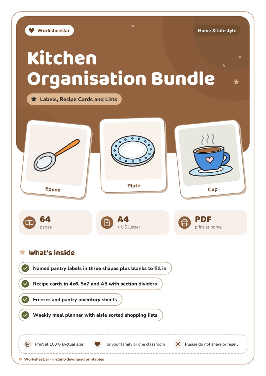 Kitchen Organisation Bundle - cover