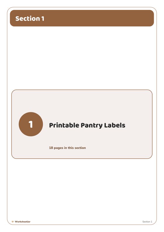 Kitchen Organisation Bundle - inside page 2