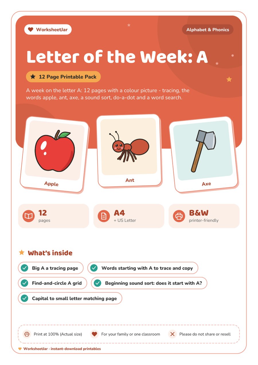 Letter of the Week: A - cover