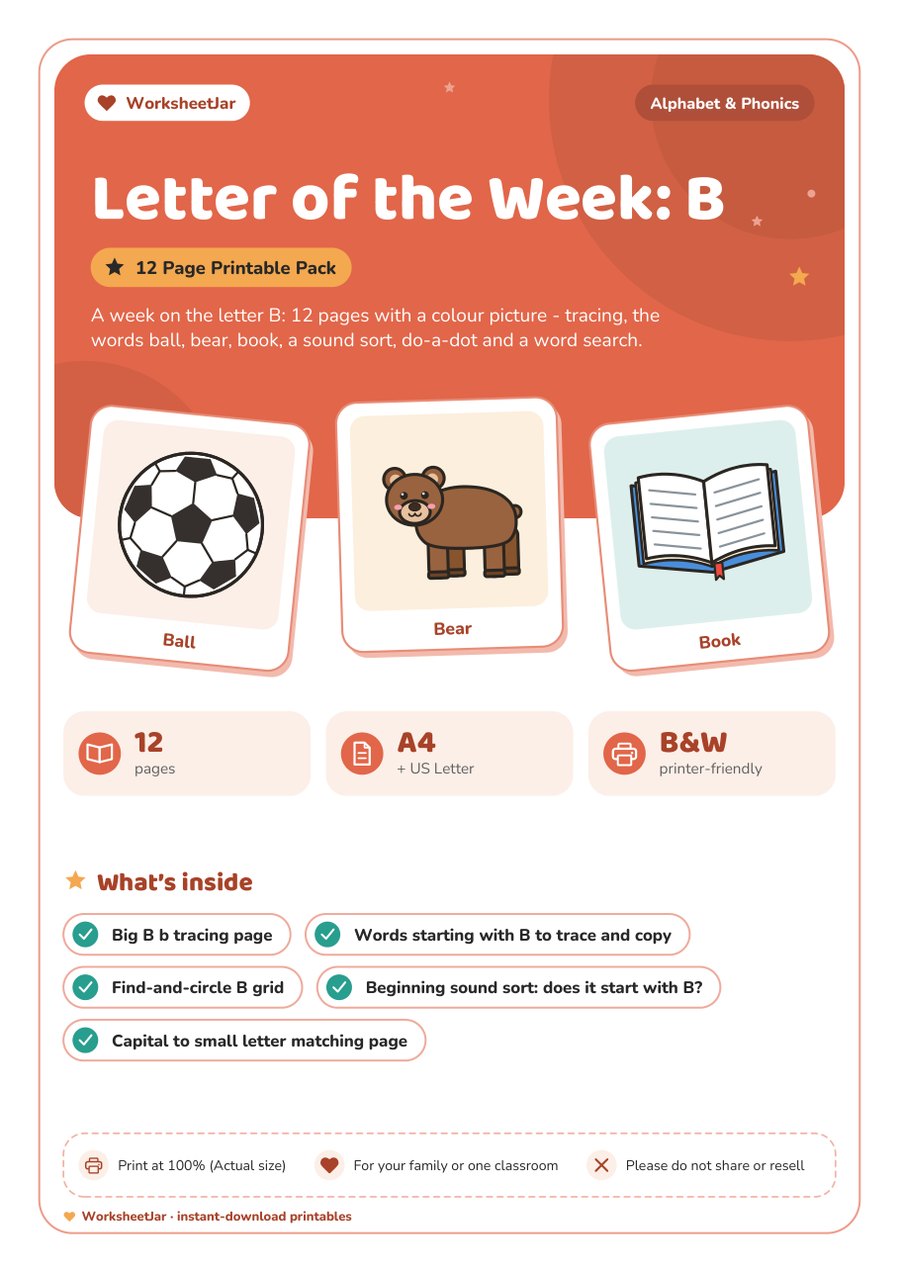 Letter of the Week: B - cover