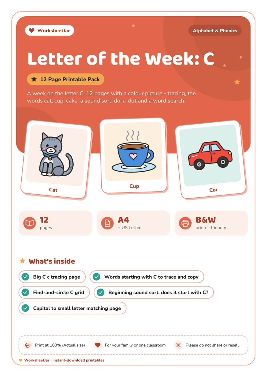 Letter of the Week: C - cover