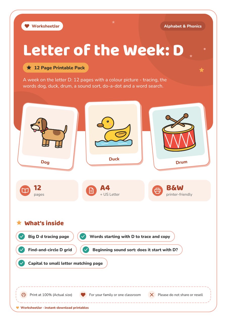 Letter of the Week: D - cover
