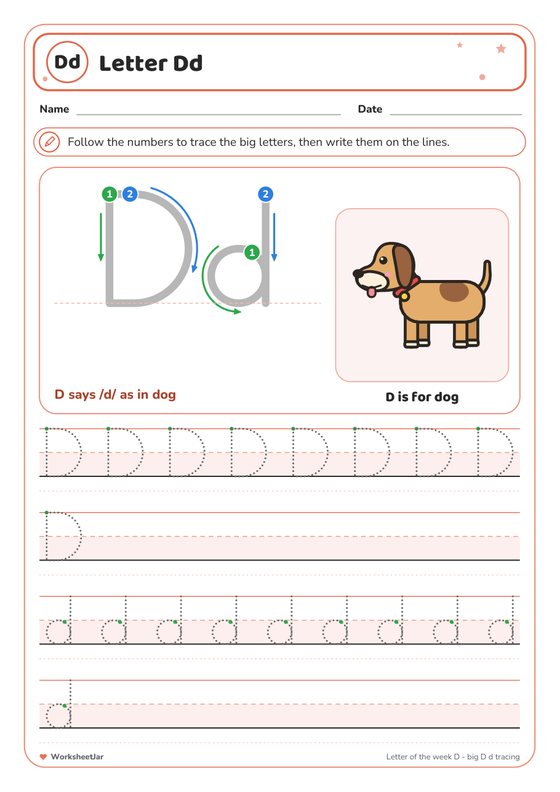 Letter of the Week: D - inside page 1