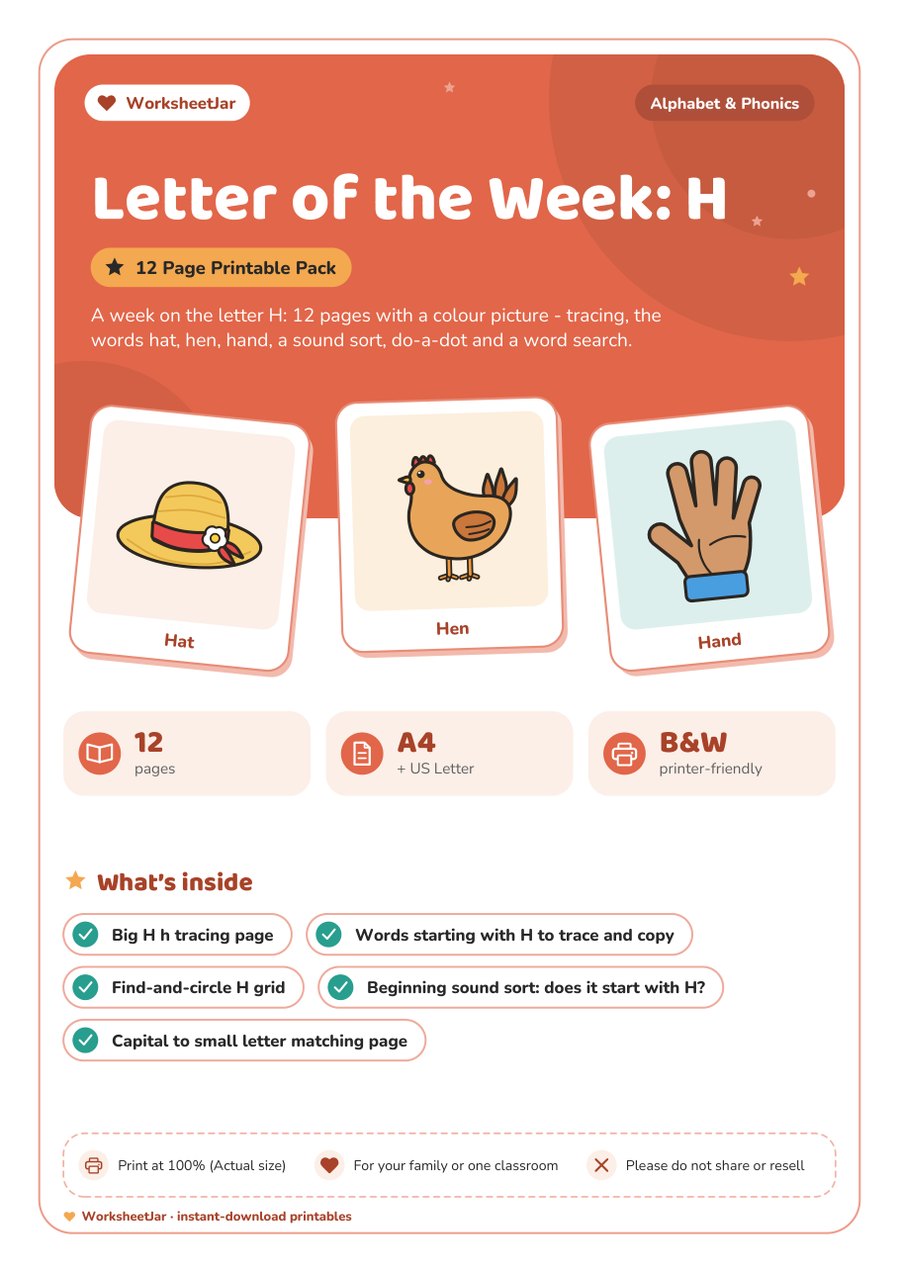 Letter of the Week: H - cover