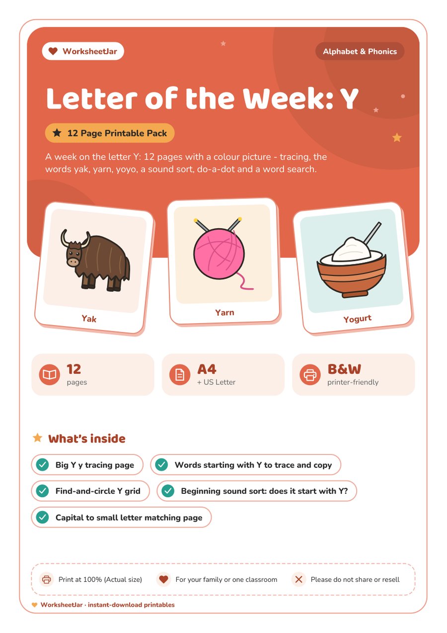 Letter of the Week: Y - cover