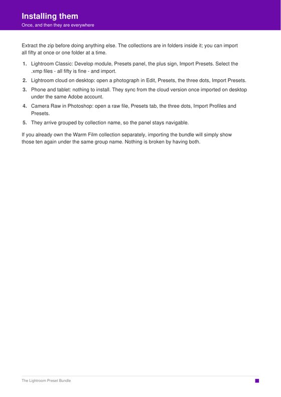Lightroom Preset Bundle - inside page 3