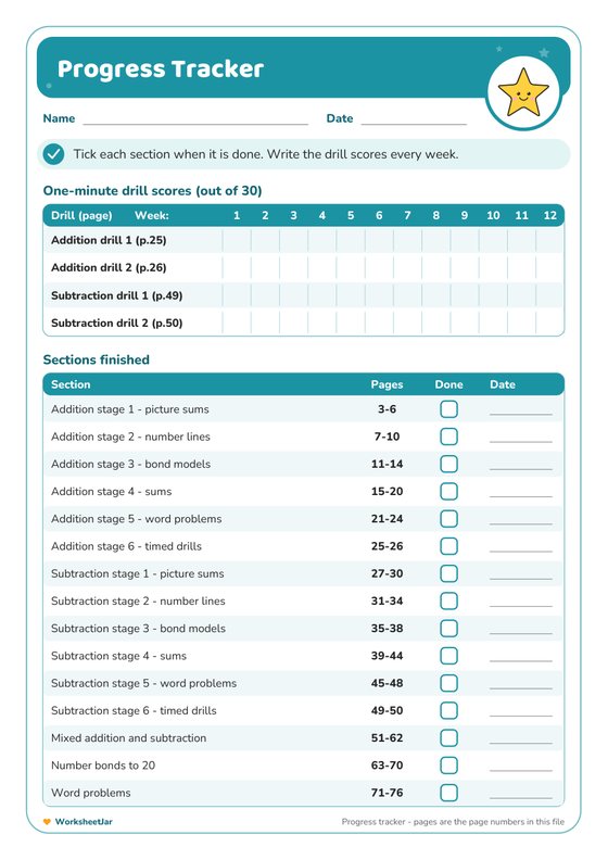 Maths Worksheets Bundle - inside page 3