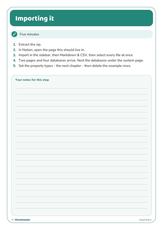 Notion Content Calendar - inside page 3