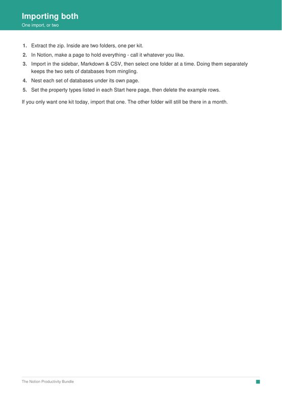 Notion Productivity Bundle - inside page 3