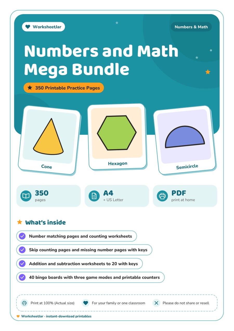Numbers and Math Mega Bundle - cover