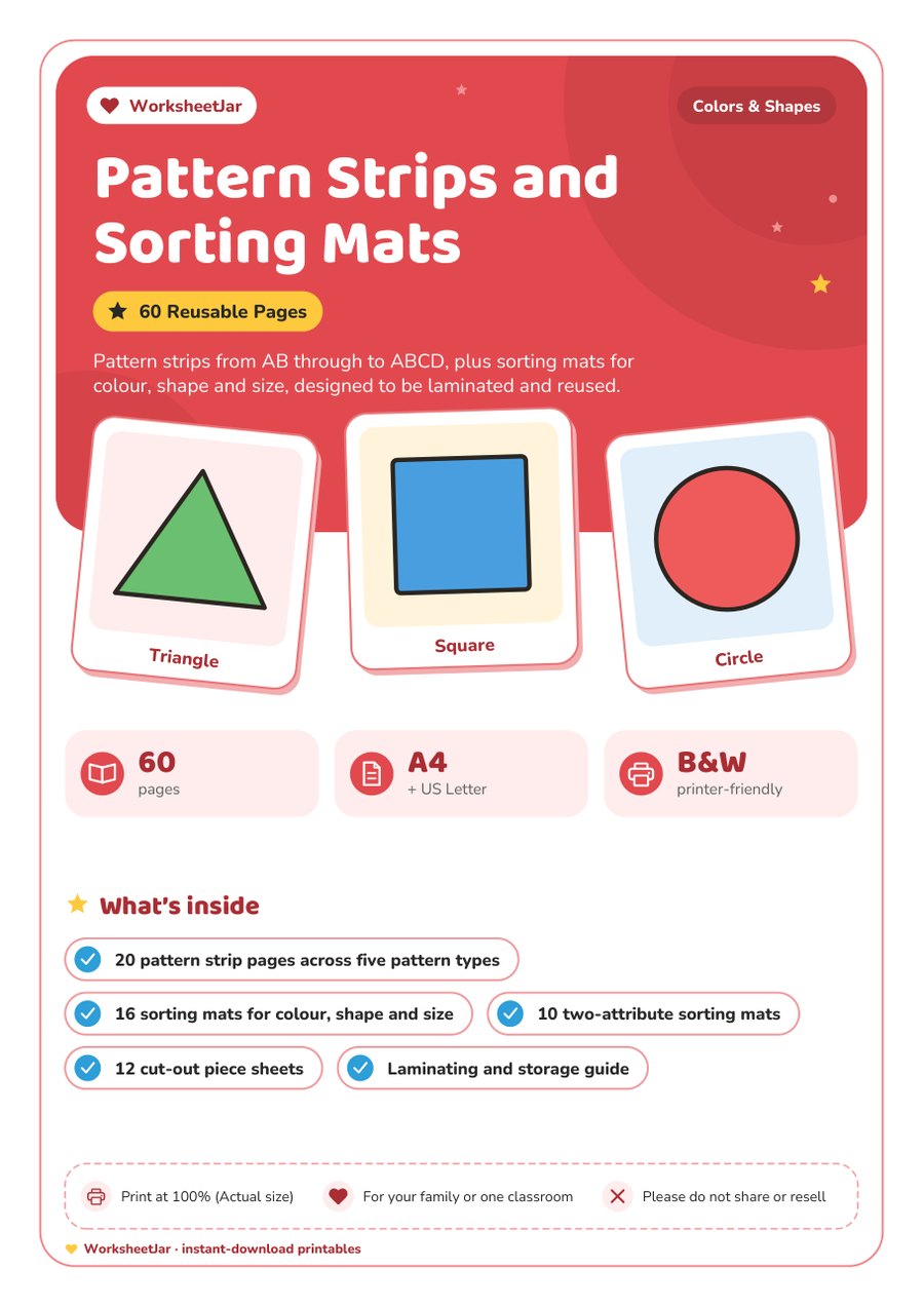 Pattern Strips and Sorting Mats - cover
