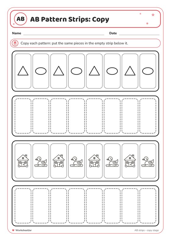 Pattern Strips and Sorting Mats - inside page 1