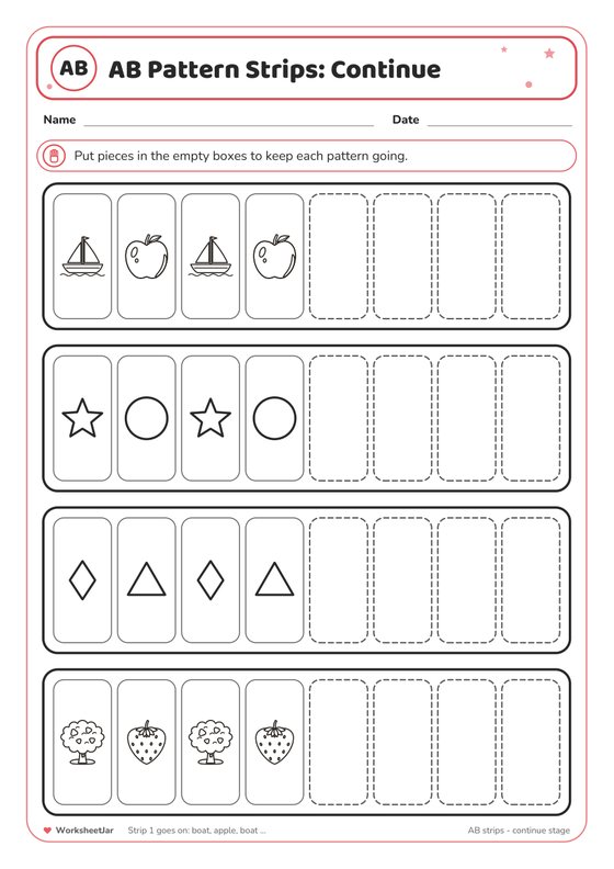 Pattern Strips and Sorting Mats - inside page 2